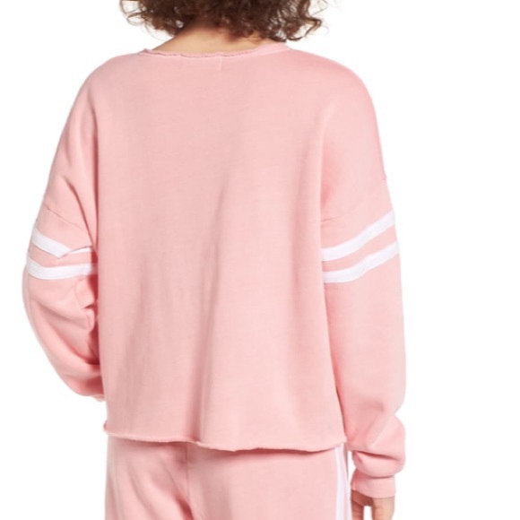 Wildfox 5am varsity striped casual sweatshirt XS - Picture 2 of 6